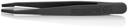 KNIPEX 92 09 04 ESD Plastic Tweezers ESD Smooth 115 mm 92 09 04 ESD 4003773087007