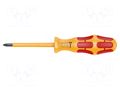 Screwdriver: insulated; Pozidriv®; PZ1; Blade length: 80mm WERA WERA.05051611001