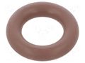O-ring gasket; FPM; Thk: 3.5mm; Øint: 9mm; brown; -20÷200°C ORING USZCZELNIENIA TECHNICZNE O-9X3.5-80-FPM-BR