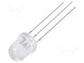 LED; red/blue; 8mm; 30°; Front: convex; 2.1÷2.6/3.1÷3.6VDC; round OPTOSUPPLY OSRBMC8131A