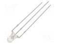 LED; red/blue; 3mm; 30°; Front: convex; 2.1÷2.6/3.1÷3.6VDC; round OPTOSUPPLY OSRBPA3131A