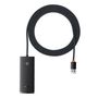 Baseus Lite Series HUB 4-Port (USB-A to 4xUSB-A 3.0) 2m black (WKQX030201), Baseus 6932172606220 6932172606220