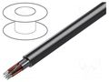 Wire; 3x2x22AWG; shielded,Al-PET foil; PVC; chrome; 300V; 305m BELDEN 9513.0601000