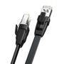 Ugreen LAN cable Ethernet Cat.8 U / FTP flat 2m black (NW134), Ugreen 6957303876723 6957303876723