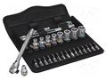 Wrench-set; socket spanner; Mounting: 1/4"; 28pcs. WERA WERA.05004018001
