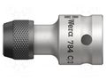 Adapter; Overall len: 50mm; Mounting: 1/2" square,5/16" (C8) WERA WERA.05042768001