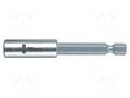 Holder; Overall len: 75mm; Mounting: 1/4" (C6,3mm),1/4" (F6,3mm) WERA WERA.05053455001