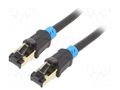 Patch cord; RJ45 plug,both sides; S/FTP; 6; Cu; PVC; black; 5m VENTION VAP-A06-B500