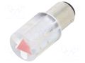 LED lamp; red; BA15D,T20; 24VDC; 24VAC; plastic; -20÷60°C CML INNOVATIVE TECHNOLOGIES 18560350