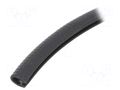 Hole and edge shield; PVC; L: 10m; black; H: 14.5mm; W: 10mm RST ROZTOCZE UT-4.4.01-10M
