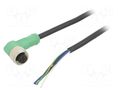 Cable: for sensors/automation; M12; PIN: 5; angled; 5m; plug; 60VAC PHOENIX CONTACT 1415688