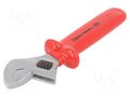 Wrench; insulated,adjustable; L: 200mm; Jaws opening max: 28mm BETA BE110MQ/200