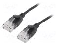 Patch cord; U/UTP; Cat: 6a; RJ45 plug,both sides; OFC; 1m; PVC VENTION IBIBF