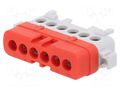 Splice terminal: distribution block; 76A; 400V; screw terminal POKÓJ LPI-6C