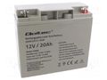 Re-battery: acid-lead; 12V; 20Ah; AGM; maintenance-free QOLTEC ACCU-HP20-12/Q