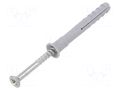 Plastic anchor; with screw; 6x60; zinc-plated steel; N; 100pcs. FISCHER FISCHER-48791
