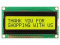 Display: LCD; alphanumeric; STN Positive; 16x2; yellow-green; LED NEWHAVEN DISPLAY INTERNATIONAL NHD-0216HZ-FLYC