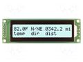 Display: LCD; alphanumeric; FSTN Positive; 20x2; white; LED; PIN: 16 NEWHAVEN DISPLAY INTERNATIONAL NHD-0220DZ-FWF