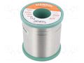 Tin; lead free; Sn95,5Ag3,8Cu0,7; 1mm; 1kg; reel; 217°C; Flux: SW26 STANNOL SN955K511/1.0/1.0