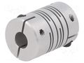 Coupling; Ø: 16mm; Ø1: 16mm; Ø2: 6mm; aluminium ELESA+GANTER 224616B66AL