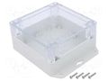 Enclosure: multipurpose; X: 120mm; Y: 120mm; Z: 60mm; ZP; light grey KRADEX ZP12012060UJPH-PC