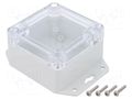 Enclosure: multipurpose; X: 75mm; Y: 75mm; Z: 45mm; ZP; polycarbonate KRADEX ZP757545UJPH-PC