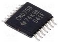 IC: digital; OR; Ch: 3; IN: 3; CMOS; SMD; TSSOP14; 3÷18VDC; -55÷125°C TEXAS INSTRUMENTS CD4075BPW