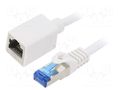 Extender Ethernet; RJ45 socket,RJ45 plug; S/FTP; 6a; Cu; LSZH LOGILINK CQX031S