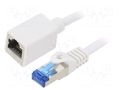 Extender Ethernet; S/FTP; Cat: 6a; RJ45 socket,RJ45 plug; Cu; 5m LOGILINK CQX071S