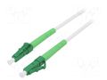 Fiber patch cord; OS2; LC/APC,both sides; 0.5m; LSZH; white Goobay LCA-LCA/OS2-005WH