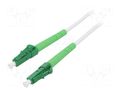 Fiber patch cord; OS2; LC/APC,both sides; 5m; LSZH; white Goobay LCA-LCA/OS2-050WH