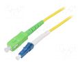 Fiber patch cord; OS2; LC/UPC,SC/APC; 2m; Optical fiber: 9/125um Goobay SCA-LCU/OS2-020YL