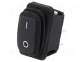 ROCKER; SPST; Pos: 2; ON-OFF; 10A/250VAC; 25A/12VDC; 50mΩ; -20÷85°C SCI R13238A802