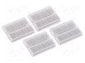Board: universal; double sided,prototyping,solderless; 3A; 4pcs. VELLEMAN VEL-VTBB8