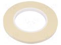 Tape: electrical insulating; W: 9mm; L: 50m; Thk: 0.21mm; white; 10% H-OLD HOLD-CA.100-9-50M