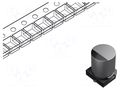 Capacitor: electrolytic; SMD; 47uF; 50VDC; Ø8x10.2mm; ±20%; 2000h KEMET EDH476M050S9MAA