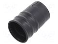 Heat shrink boot; glueless,straight; 22mm; L: 99mm; black; RAYCHEM TE Connectivity 202K163-25-0