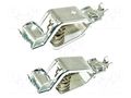 Crocodile clip; 25A; Contacts: steel; tinned; 2pcs. MUELLER ELECTRIC 010029-KIT