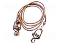 Ground/earth cable; both sides,crocodile clip; Len: 3.6m; copper MUELLER ELECTRIC AI-000454-12
