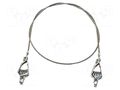 Ground/earth cable; both sides,crocodile clip; Len: 0.61m MUELLER ELECTRIC AI-000475