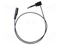 Test lead; 5A; clip-on hook probe,crocodile clip; Urated: 300V MUELLER ELECTRIC BU-1031-A-24-0