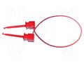 Test lead; 5A; clip-on hook probe,both sides; Urated: 300V; red MUELLER ELECTRIC BU-1111-A-36-2