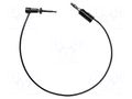 Test lead; 3A; clip-on hook probe,banana plug 4mm; Urated: 300V MUELLER ELECTRIC BU-1420-A-12-0