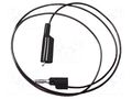 Test lead; 5A; banana plug 4mm,crocodile clip; Urated: 300V MUELLER ELECTRIC BU-2030-A-24-0