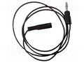 Test lead; 5A; banana plug 4mm,crocodile clip; Urated: 600V MUELLER ELECTRIC BU-2031-A-12-0
