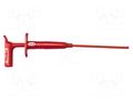 Clip-on probe; hook type; 1A; red; Contacts: steel; 1kV; 190mm MUELLER ELECTRIC BU-20433-2