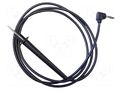 Test lead; 10A; probe tip,angular banana plug 4mm; Urated: 600V MUELLER ELECTRIC BU-2741-D-48-0