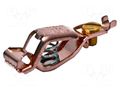 Crocodile clip; 10A; Grip capac: max.7.9mm; Overall len: 39mm MUELLER ELECTRIC BU-45C
