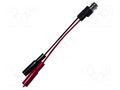 Test lead; BNC socket,crocodile clip x2; Urated: 300V; Len: 0.1m MUELLER ELECTRIC BU-5231-A-4-0