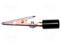 Crocodile clip; 10A; black; Grip capac: max.7.9mm MUELLER ELECTRIC BU-60CHS-0